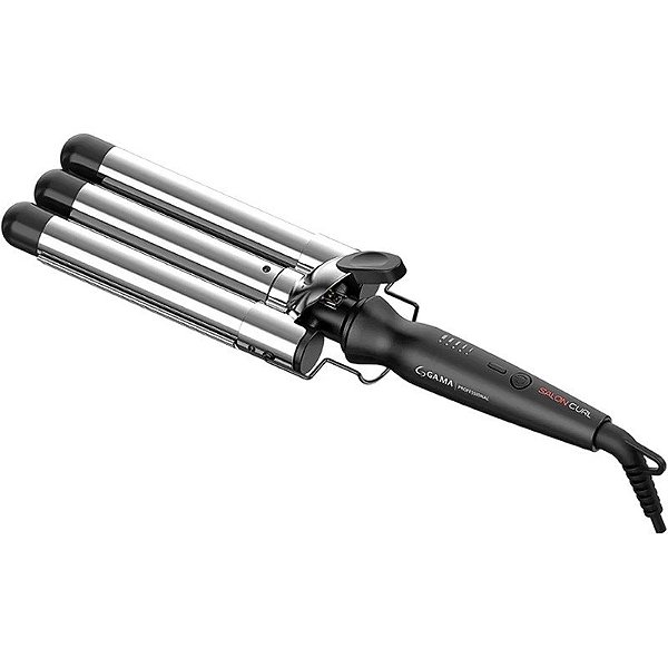 Modelador de Cabelo GA.MA Salon Curl Triferro Waves Preto - Bivolt