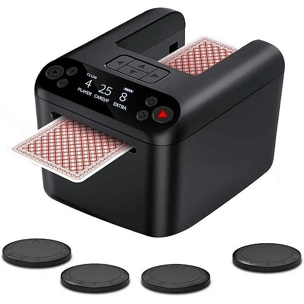 Misturador e Distribuidor Automático de Cartas KpaW T1 Lite - Preto