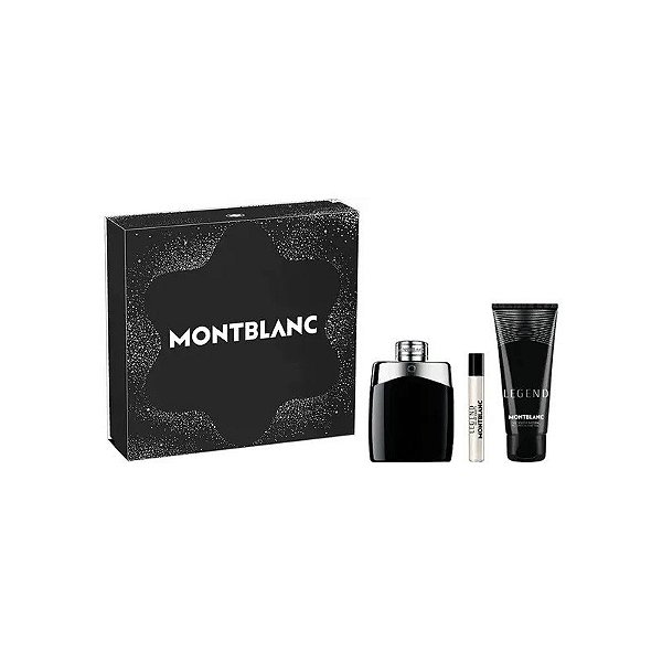 Kit Mont Blanc Legend Masculino 100 ML + Gel de Banho + Mini
