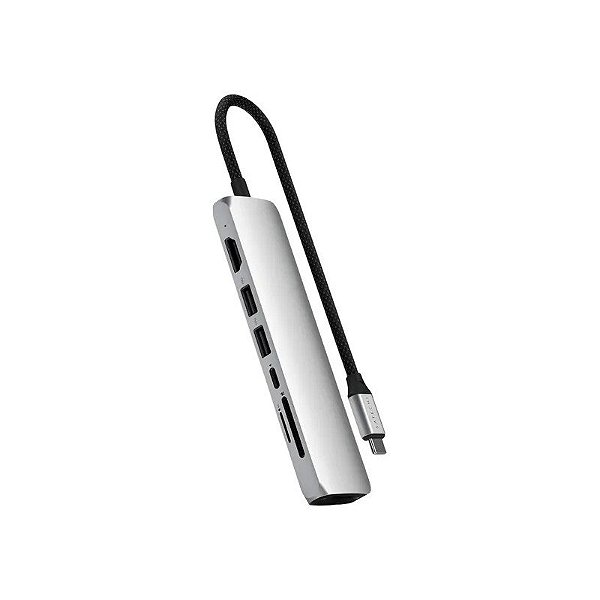 Hub Satechi Multiportas 7 Em 1 USB-C - Prata (ST-P7SS)