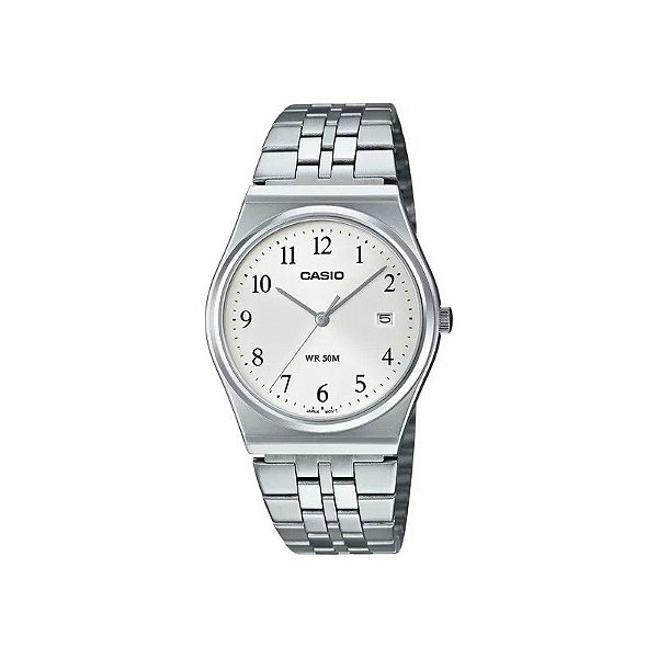 Relógio Casio MTP-B145D-7BVDF Analógico Masculino - Branco/Prata