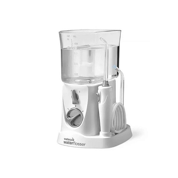 Irrigador Bucal Waterpik Nano Waterflosser WP-250EU com 3 Níveis de Pressão 400 ML Bivolt - Branco