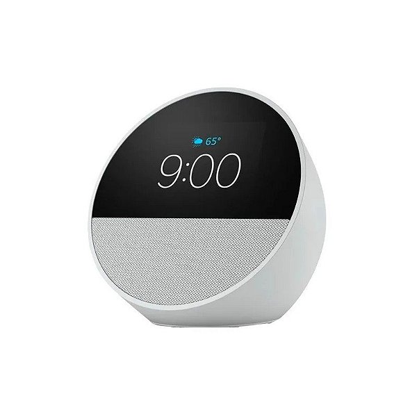 Caixa de Som Inteligente Amazon Echo Spot Clock With Alexa - Branca