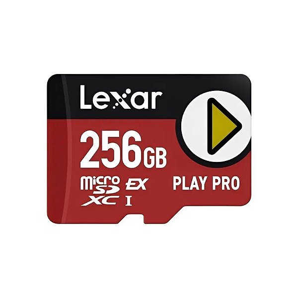 Cartão de Memória Micro SD Express Lexar Play Pro 900-600MB/s para Nintendo Switch 2 256 GB (LMSXPS0256G-BNNNG)