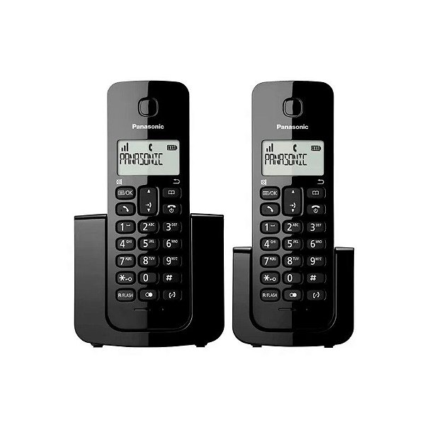 Telefone Panasonic KXTGB112LAB 110-220 Preto