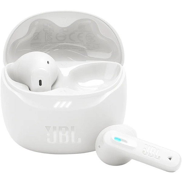 Fone de ouvido sem fio JBL Tune Flex 2 Bluetooth - Branco (com cancelamento de ruído)