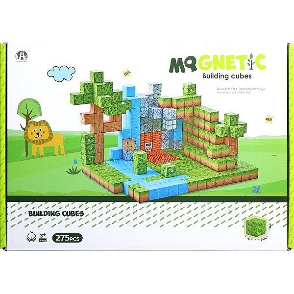 Kit de Construção Magnética Magnetic Chuang Huang - CH1321 (275 peças)