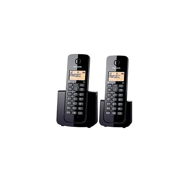 Telefone sem fio Panasonic KX-TGB112LAB 2Bases/Preto