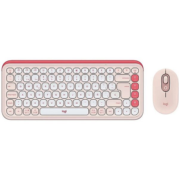 Teclado e Mouse sem fio Logitech Pop Icon Combo Bluetooth 920-013053
