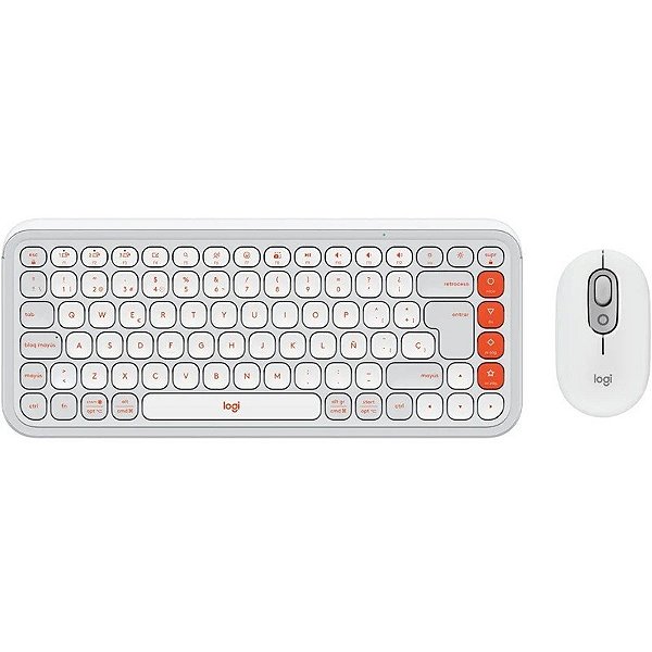 Teclado e Mouse sem fio Logitech Pop Icon Combo Bluetooth (Espanhol)
