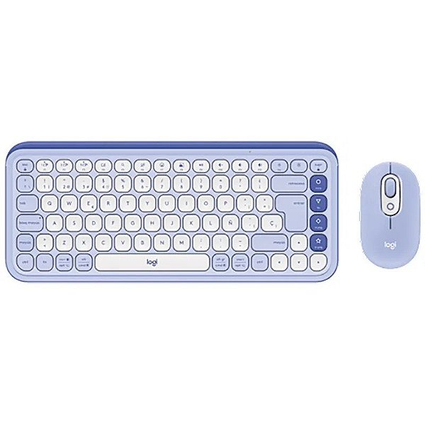 Teclado e Mouse sem fio Logitech Pop Icon Combo Bluetooth 920-013054