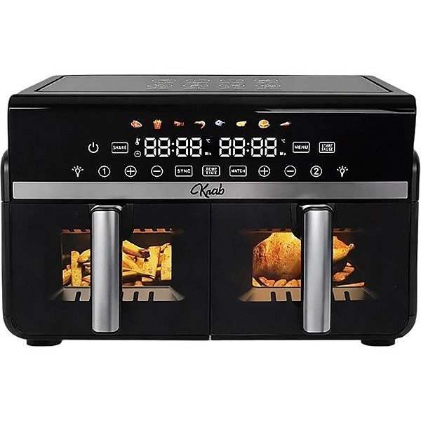 Fritadeira Elétrica Krab KBFE10 Air Fryer 10L 2200W 220V-50/60Hz