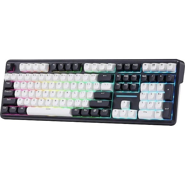 Teclado Gamer Redragon Antonium Pro K745WB-RGB-PRO Azul/Branco