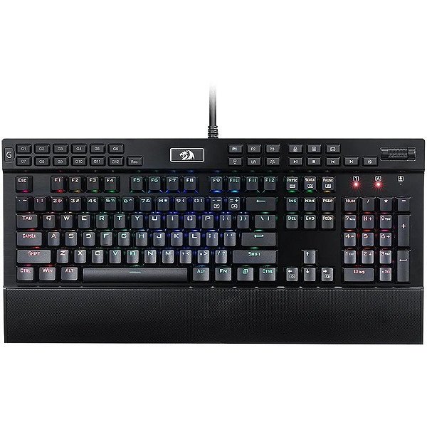 Teclado com Fio Gamer Redragon Yama K550RGB-1 Preto