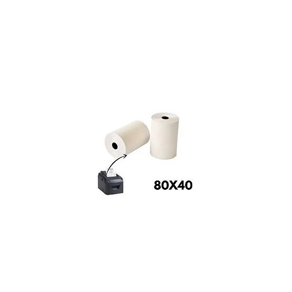 Bobina de Papel Térmico 80MM X 40M (50 Unidades) /Iva