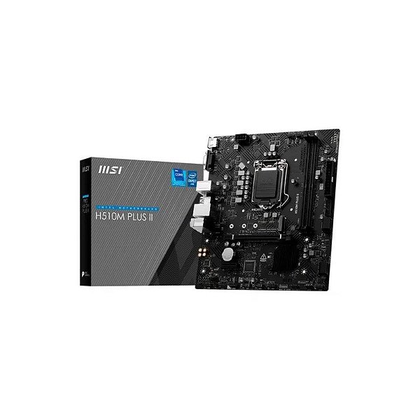 Placa-mãe MB 1200 MSI H510M Plus II DDR4 HDMI/VGA/M.2/USB3.0