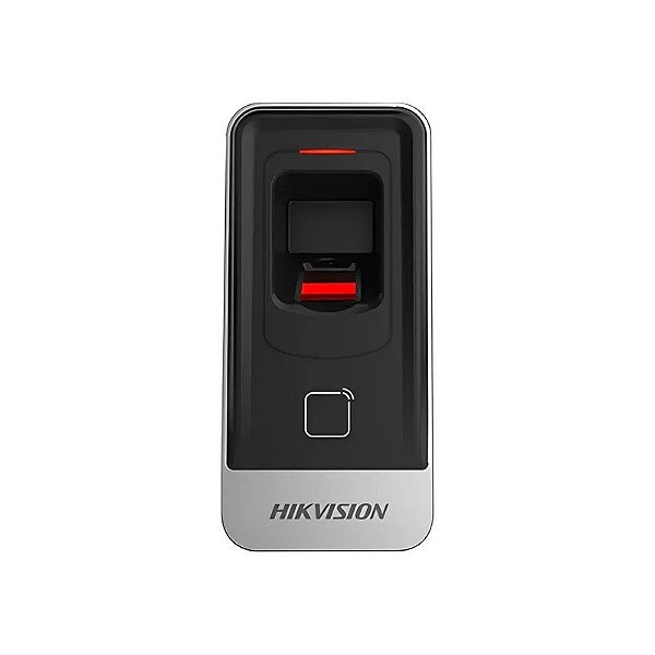 Leitor de Impressões Digitais Hikvision DS-K1201AMF - Preto/Prata