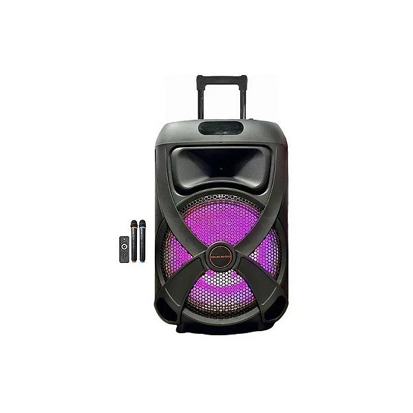 Caixa de Som Kolav XH1222 12" / Rec / USB / TF / Botão / BLT