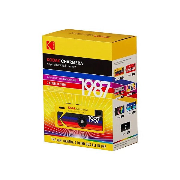 Câmera Digital Kodak Charmera Câmera Digital Chaveiro 1987 - 1.6MP - USB-C/Microsd - Caixa Surpresa