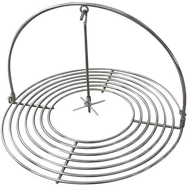 Suporte para Frango para Churrasqueira Cerâmica Kamado 48x48x16 AU-CCR