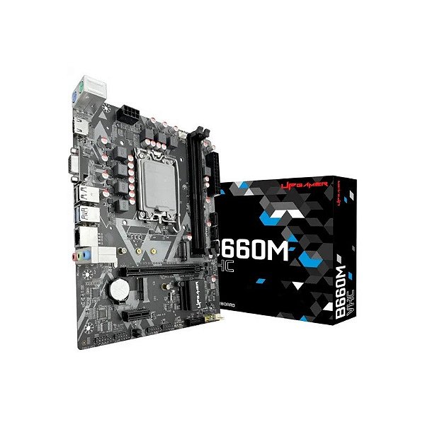 Placa Mãe Gamer Up B660M-VHC, Intel LGA 1700, M-ATX, DDR4, M.2 Nvme, UPG-B660M-VHC