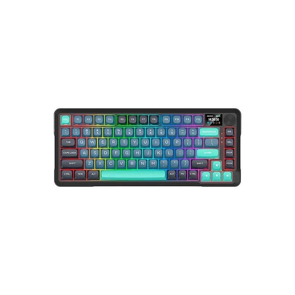 Teclado Gamer Redragon K724GBG RGB Pro Behemoth Pro Sem Fio Preto