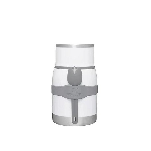 Pote Térmico + Garfo/Colher Stanley The Adventure To-Go Food Jar 710ML - White