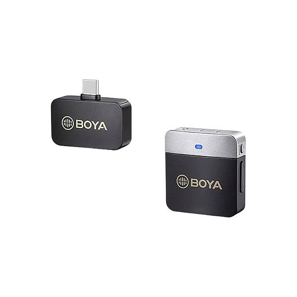 Microfone Boya BY-M1V3 Sem Fio USB-C (1TX+1RX) - Preto