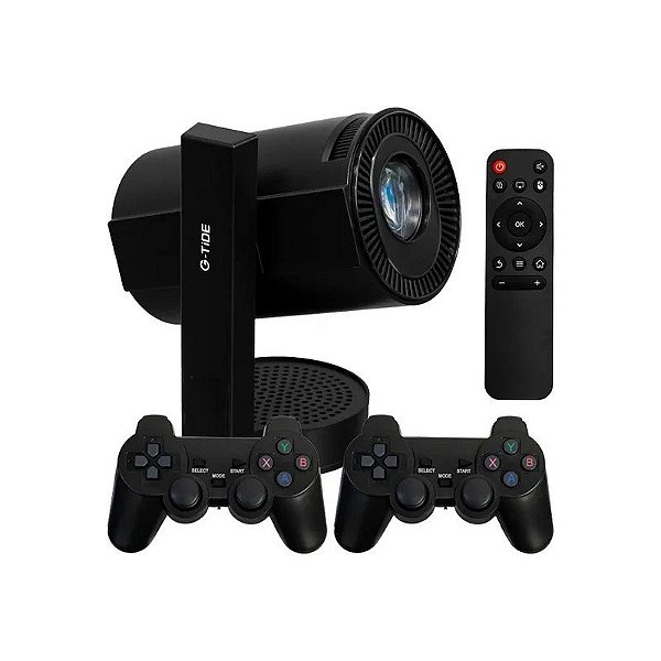 Projetor G-Tide PJ10 130 Ansi Lúmens com Wi-Fi/Bluetooth Bivolt - Preto