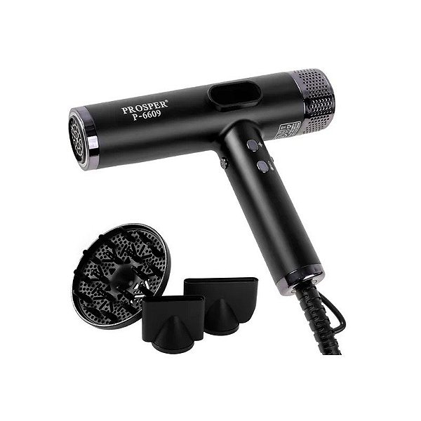 Secador de Cabelo Prosper P-6609 9.000 Watts 220 - 240 V ~ 50/60 HZ - Preto