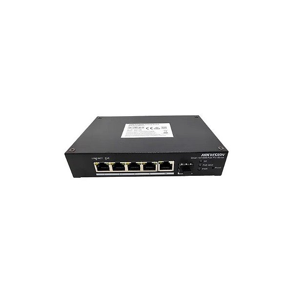 Hub Switch Hikvision 04P 10/100MBPS 1GE DS-3T1306P-Si/HS 60W
