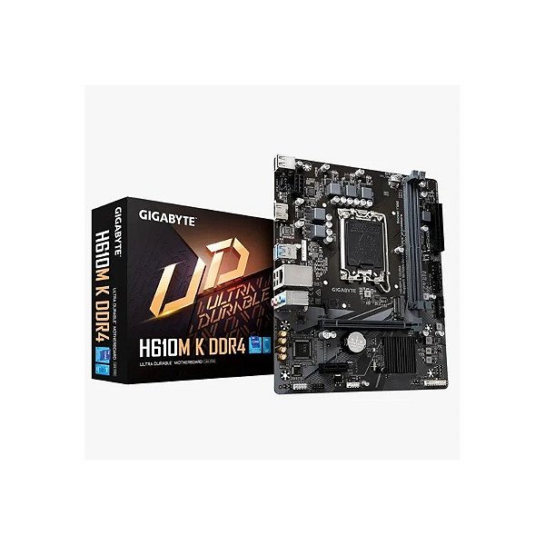 Placa-Mãe Intel 1700 Gigabyte H610M K DDR4 Micro ATX