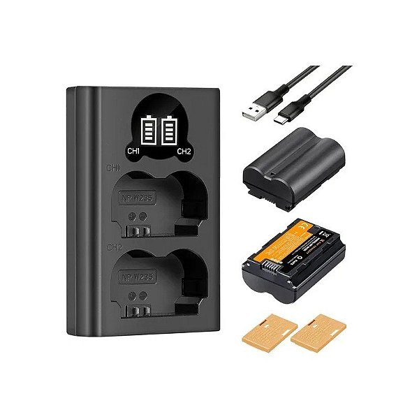 Kit K&F NP-W235 de 2 Baterias + Carregador 28.0018