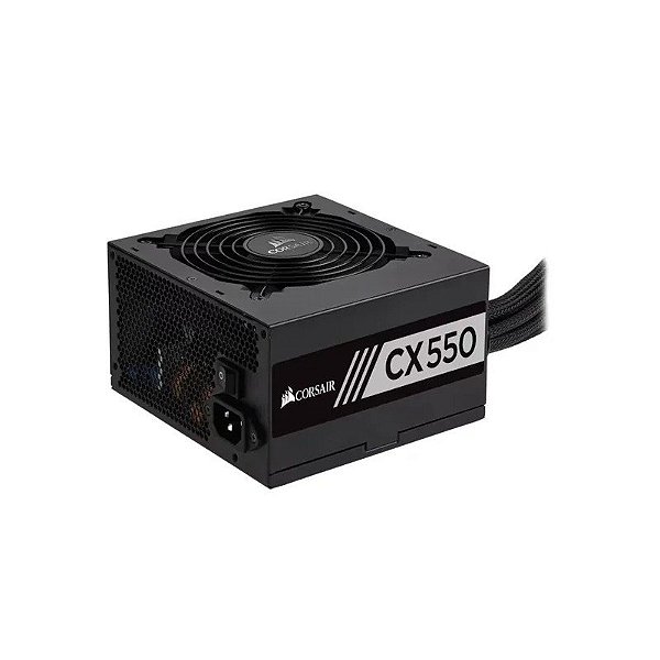 Fonte Corsair CX550 CP-9020277-Na ATX 550W 80 Plus Bronze Bivolt - Preto