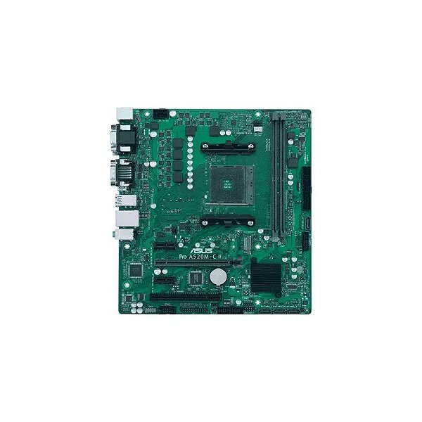 Placa Mãe AMD AM4 Asus A520M-C II/CSM Pro Micro ATX