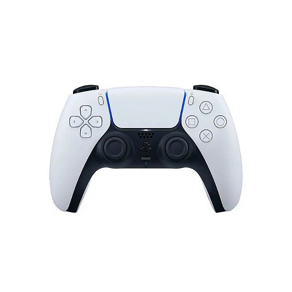 Controle Sony Dualsense', CFI-ZCT1W, Playstation 5, PS5, Sem Fio, USB-C, Original, Branco