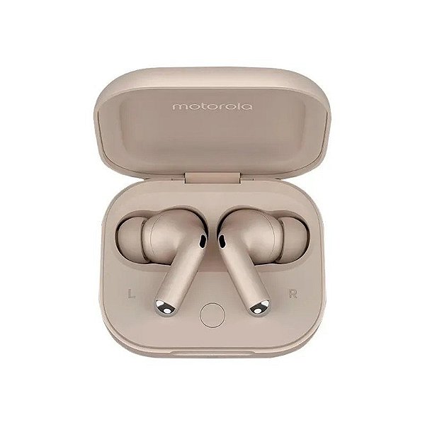 Fone de Ouvido Motorola Moto Buds+ TWS XT2441-1 Sound BY Bose - Cinza Greige