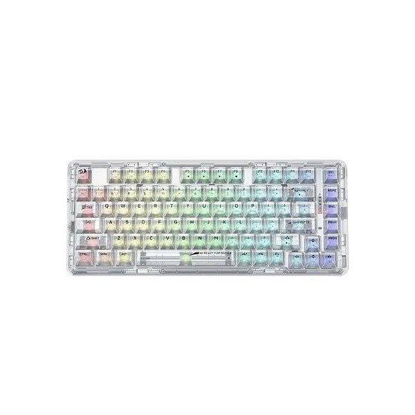 Teclado Redragon K649CTB-RGB-Pro Mecânico Cristal
