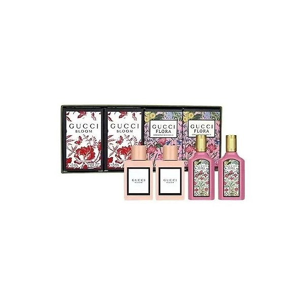 Perfume Gucci Mini Kit Bloom 2 Unidades + Flora 2 Unidades Edp Feminino - 5ML