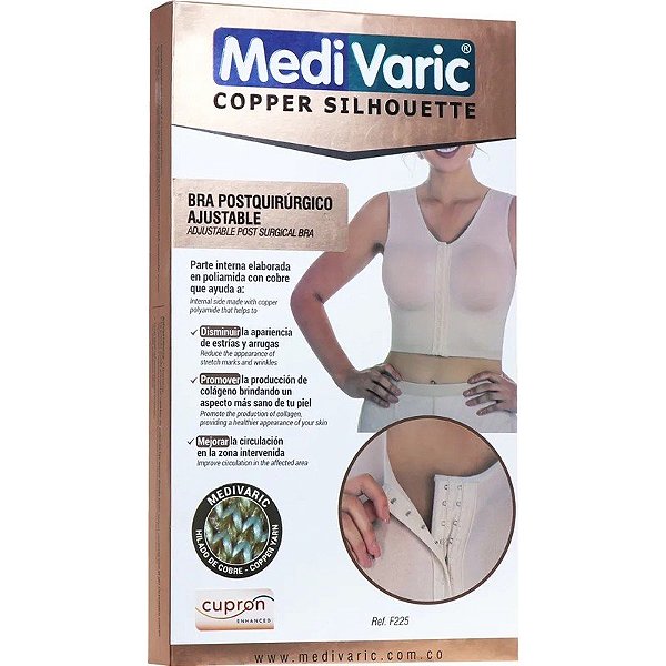 Sutiã Pós-cirúrgico Ajustável Medi Varic - F225P3408 (36)