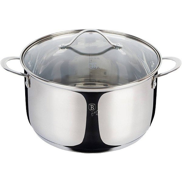 Panelela Berlinger Haus Coleção Joias de Prata 24cm/6L - BH-6587