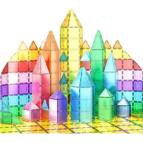 Jogo Blocos Magnéticos 3-D Picasso Tiles - PT61 (61 peças)
