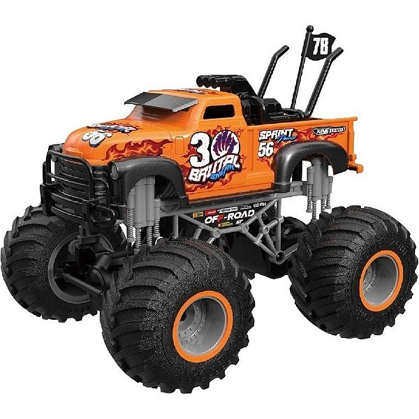 Carro de Controle Remoto 2.4 GHZ 333 Spirit Beasts Brutal Sneak Crazon 333-19165B - Laranja