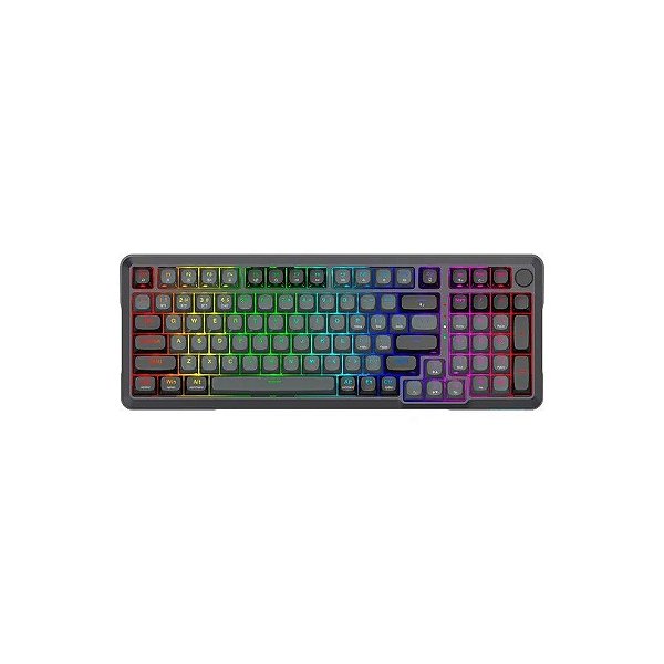 Teclado Gamer Redragon K688GB RGB Pro Bragi Pro Sem Fio Preto