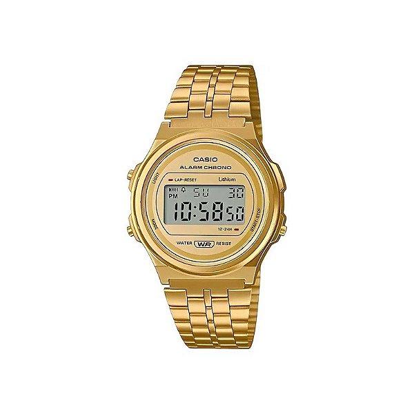 Relógio Casio Vintage A171WEG-9ADF Digital Unissex Dourado