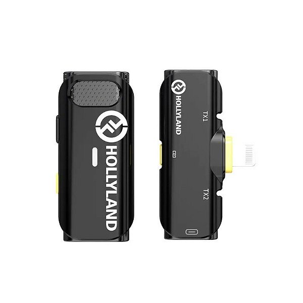 Microfone Sem Fio Hollyland Lark C1 Solo para Telefone - Preto