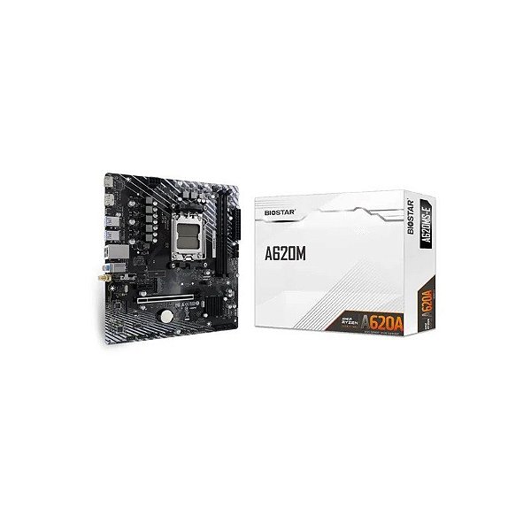 Placa Mãe Biostar A620MS-e DDR5 Socket AM5 Chipset A620 Micro ATX