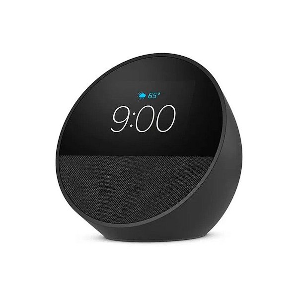 Despertador Inteligente Amazon Echo Spot 2024 com Alexa - Preto (Caixa Danificada)