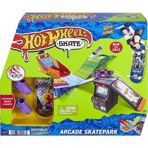 Kit de Pista de Skate Arcade Hot Wheels Mattel - HGT91-HMJ98