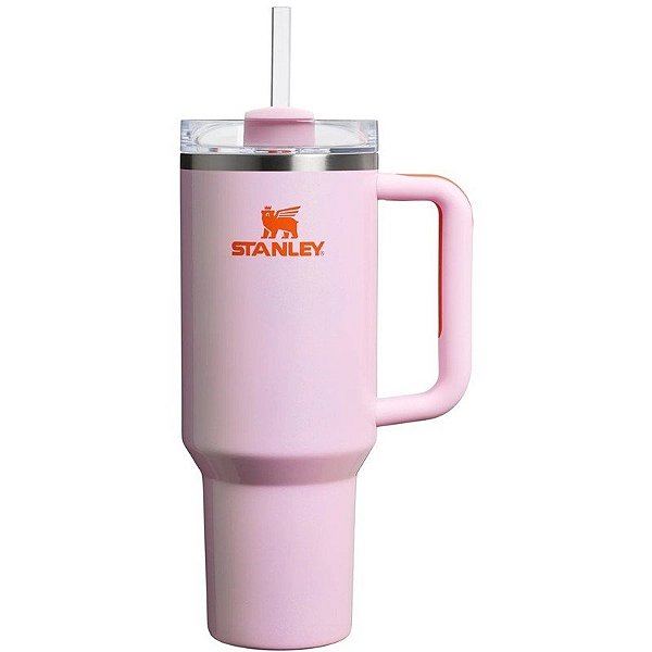 Garrafa Térmica Stanley Quencher H2.0 Tumbler 10-10825-502 (1.18L) Rosa Pétala Brilhante